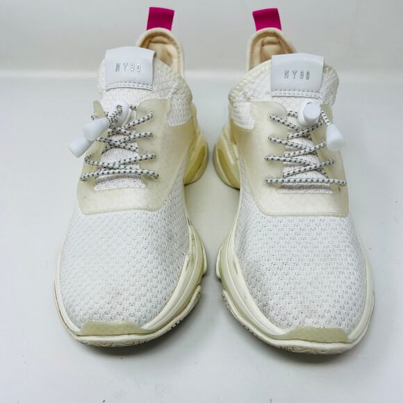 Steve Madden Myles Sneaker Lace Up Shoe White Pink - 7.5 - Picture 7 of 7